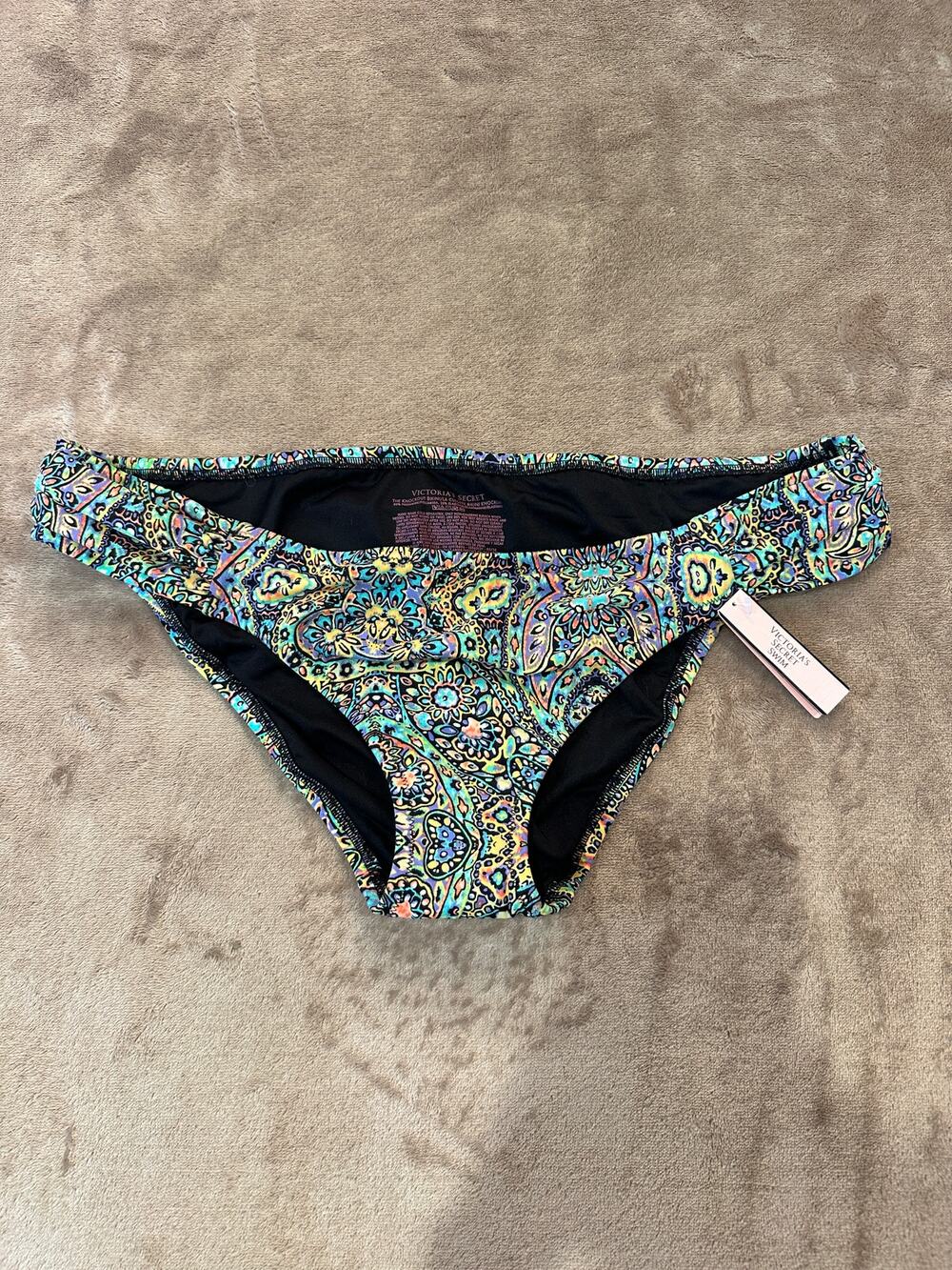 Victoria's Secret Paisley Bikini Bottom NWT Size Large